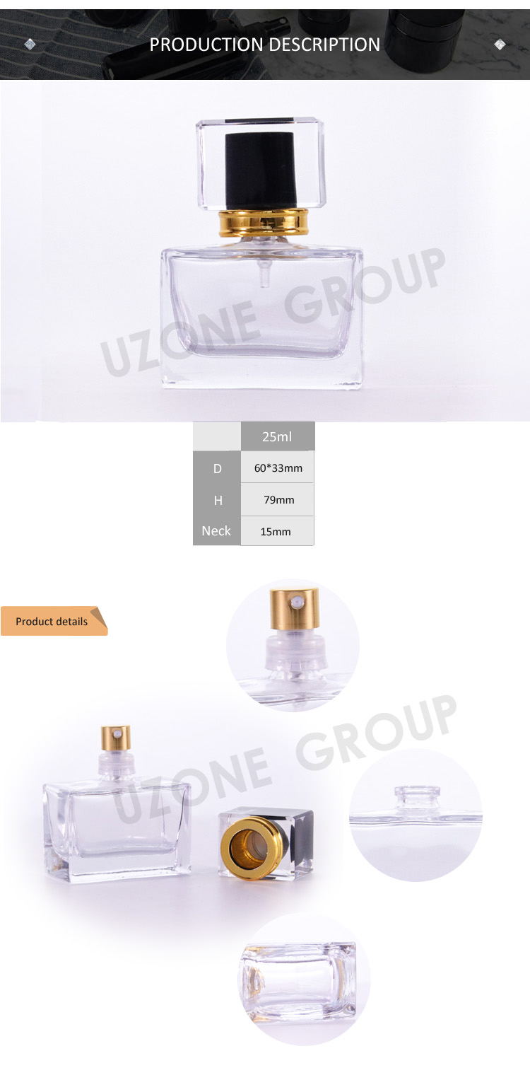 25mL perfume bottle detail