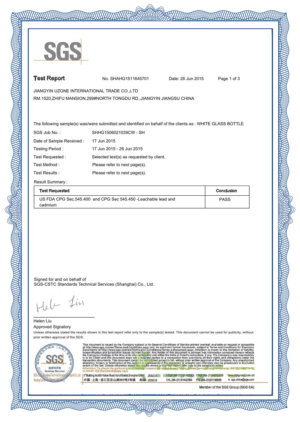 Uzone Group Certification-3