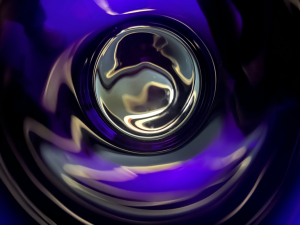 dark violet color of the uv glass